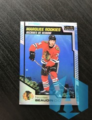 2020-21 OPC Platinum Aquamarine 111/499 Marquee Rookies #171 Nicolas Beaudin
